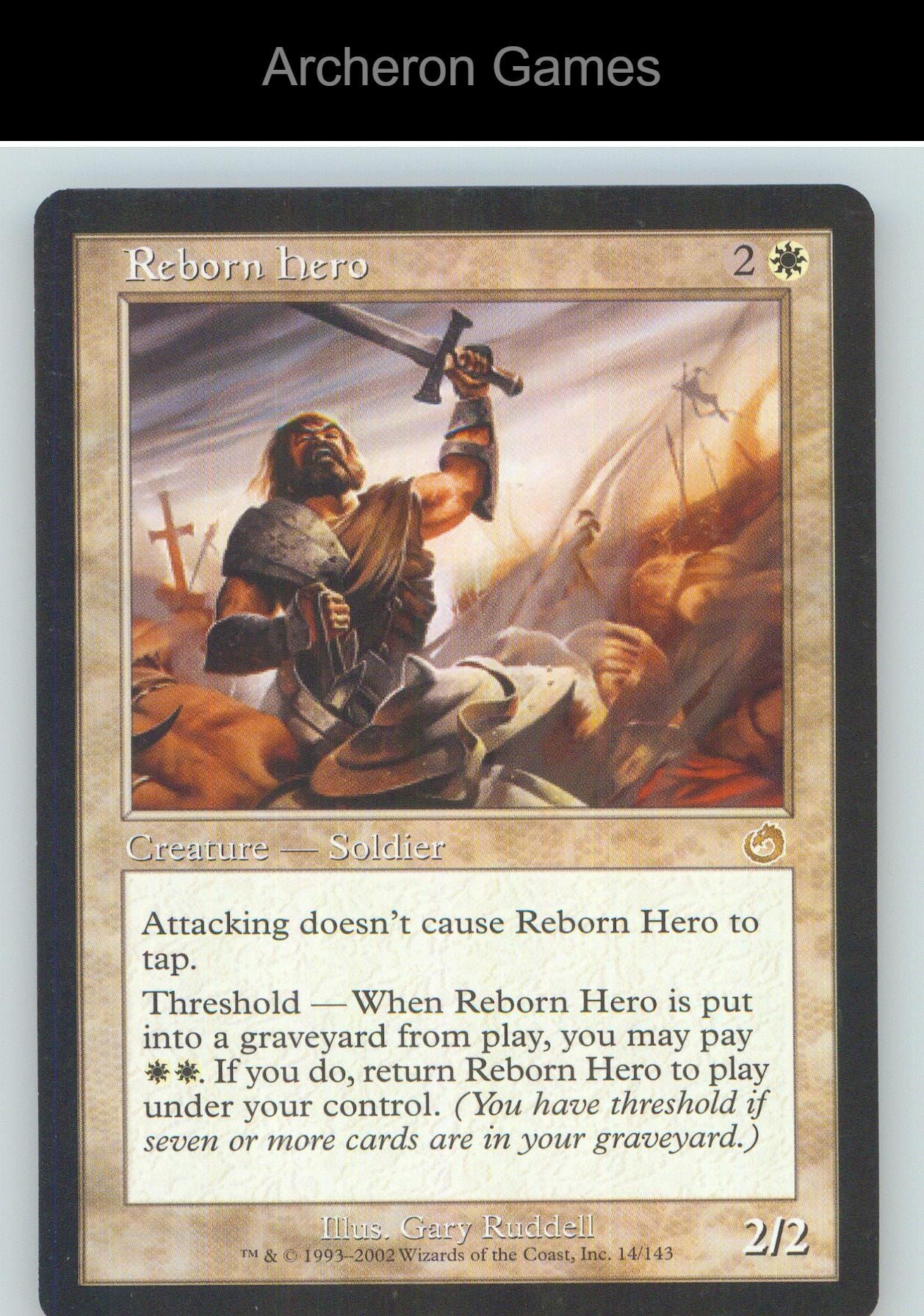 Reborn Hero TOR 14 R MTG Card NM/EX+