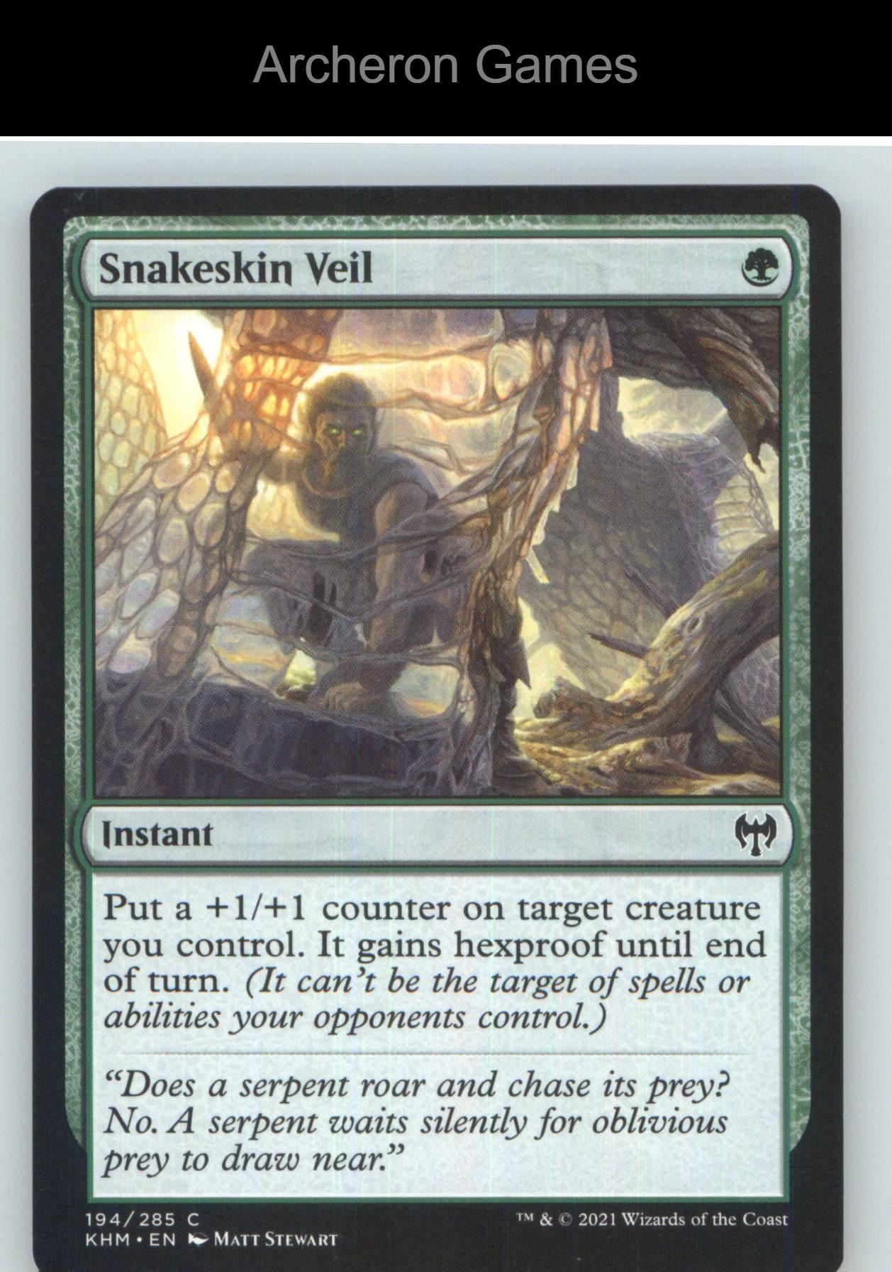 Snakeskin Veil KHM 194 C MTG Card NM/EX+