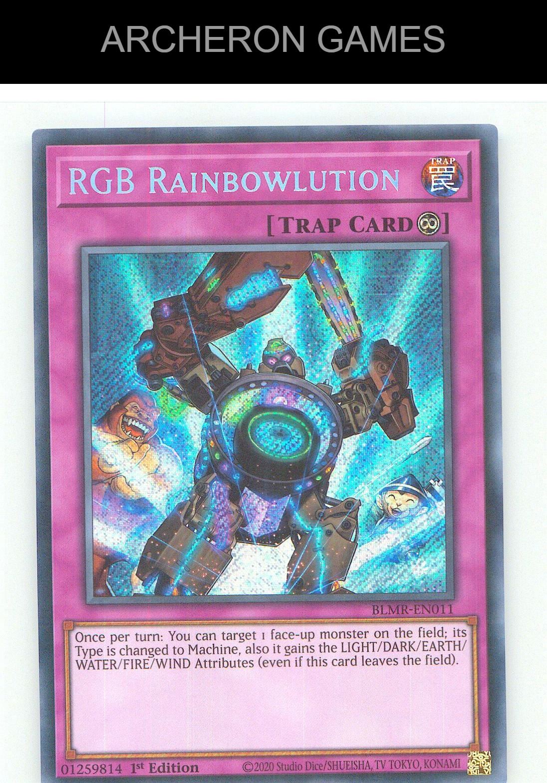 RGB Rainbowlution SEC YUGIOH Card 1st Edition