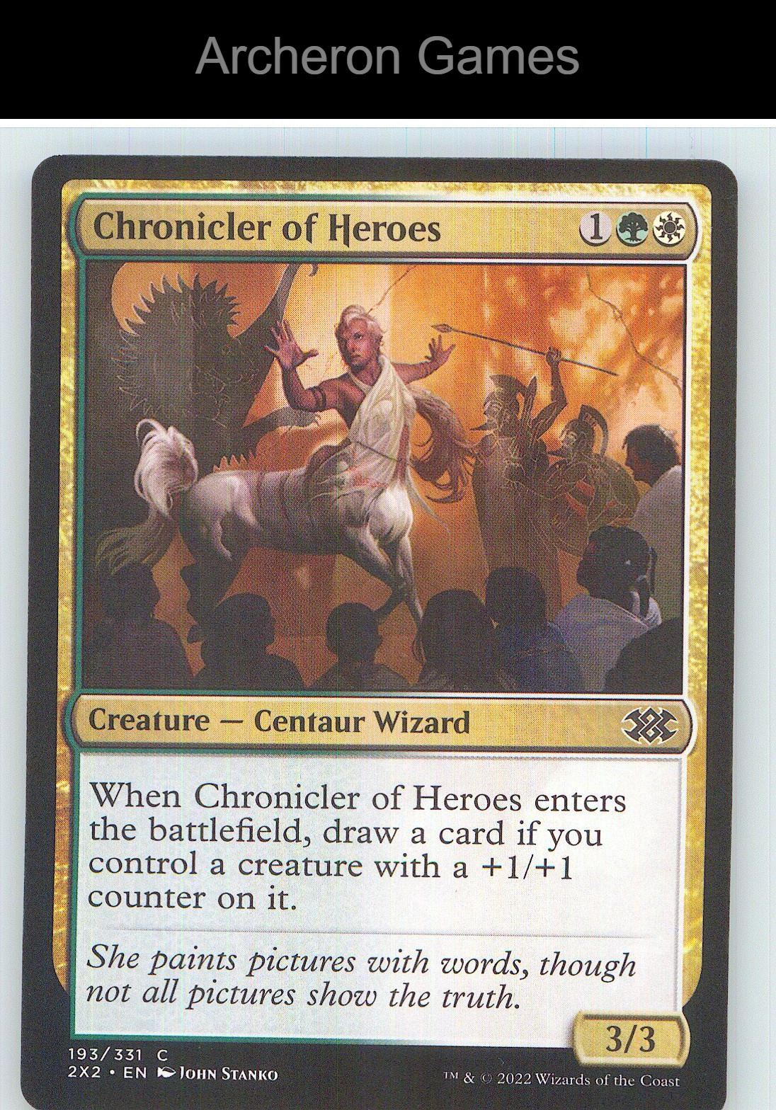 Chronicler of Heroes 2X2 193 C MTG Card NM/EX+