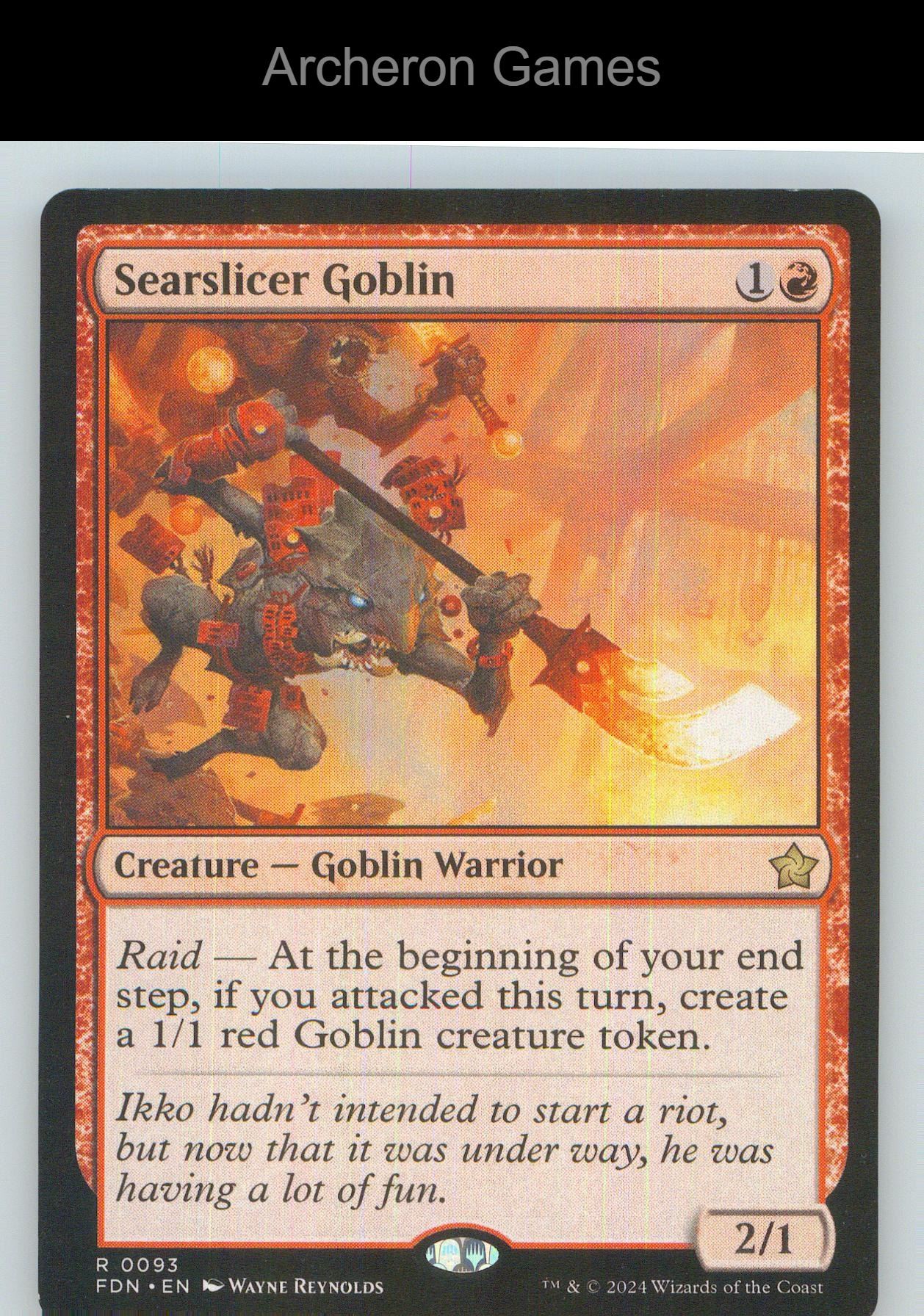 Searslicer Goblin FDN 93 R MTG Card NM/EX+