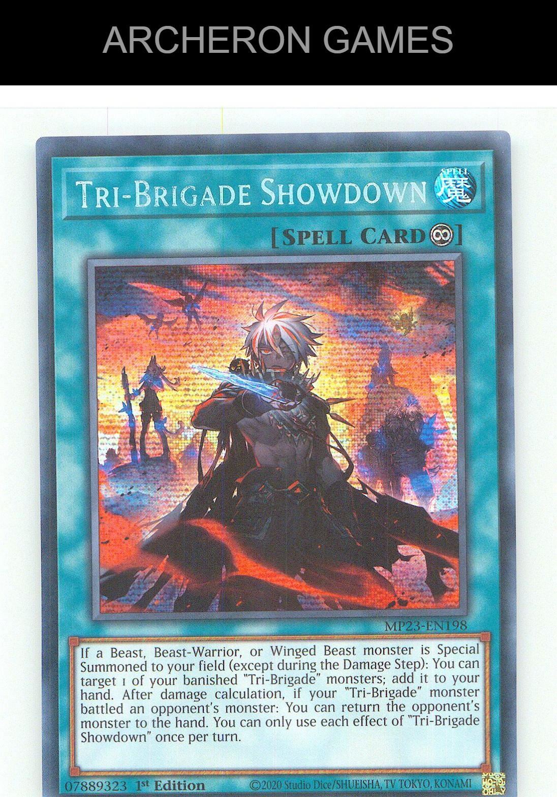Tri-Brigade Showdown Prismatic Secret Rare YUGIOH Card 1st Edition