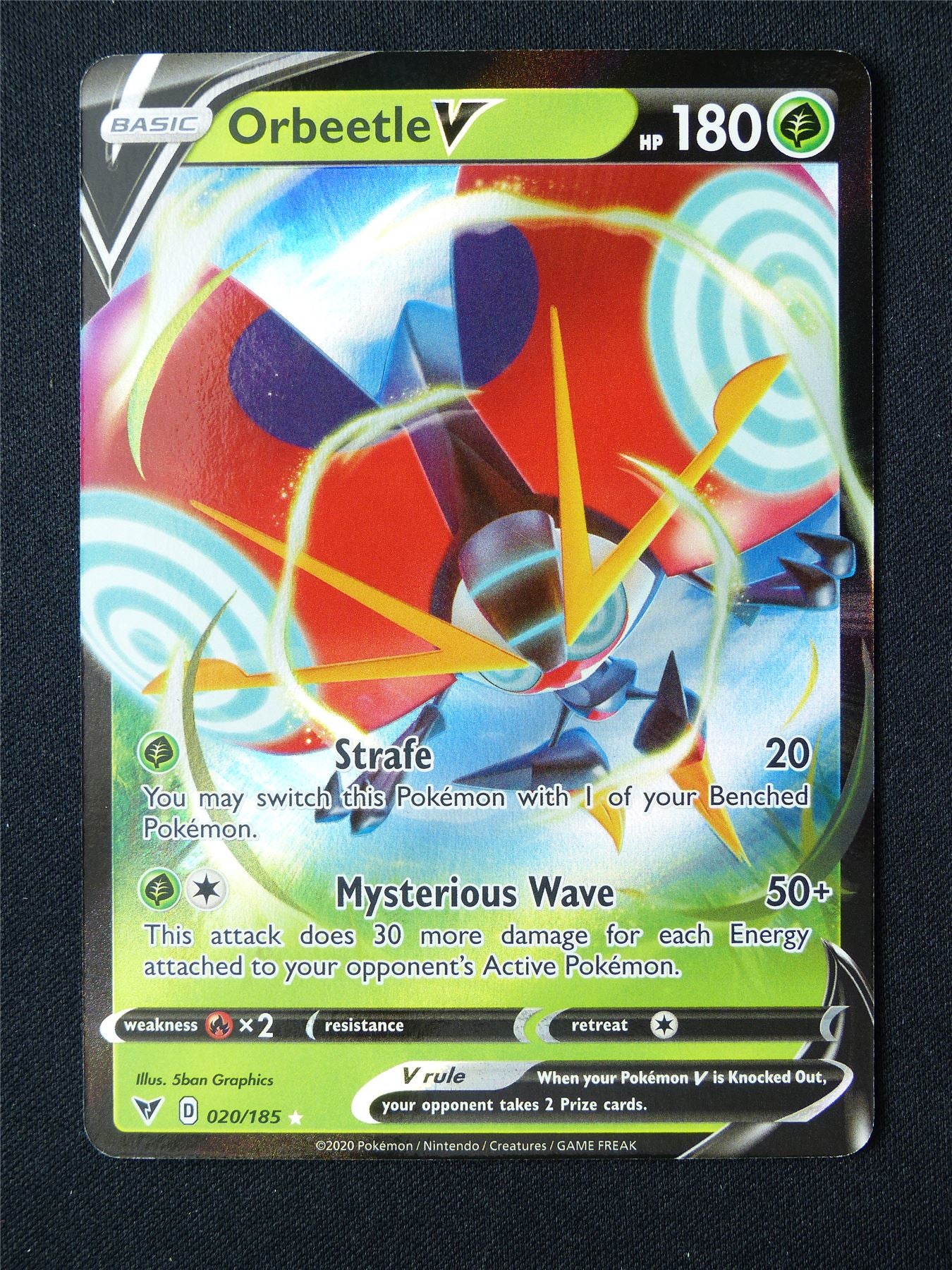 Orbeetle V 020/185 Holo - Pokemon Card #6ZA