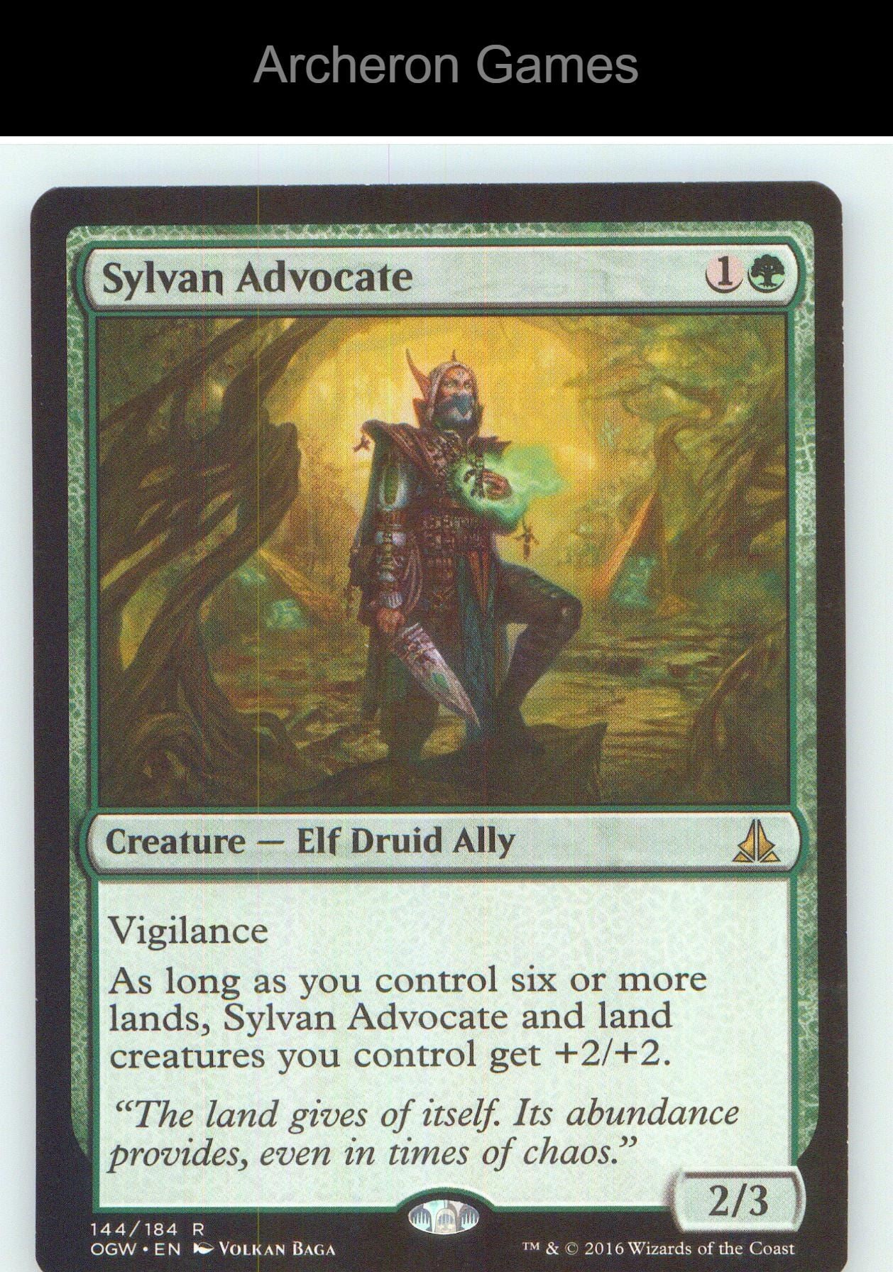 Sylvan Advocate OGW 144 R MTG Card NM/EX+