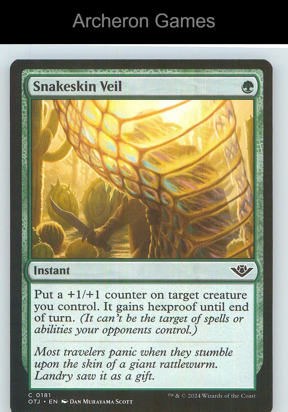 Snakeskin Veil OTJ 181 C MTG Card NM/EX+