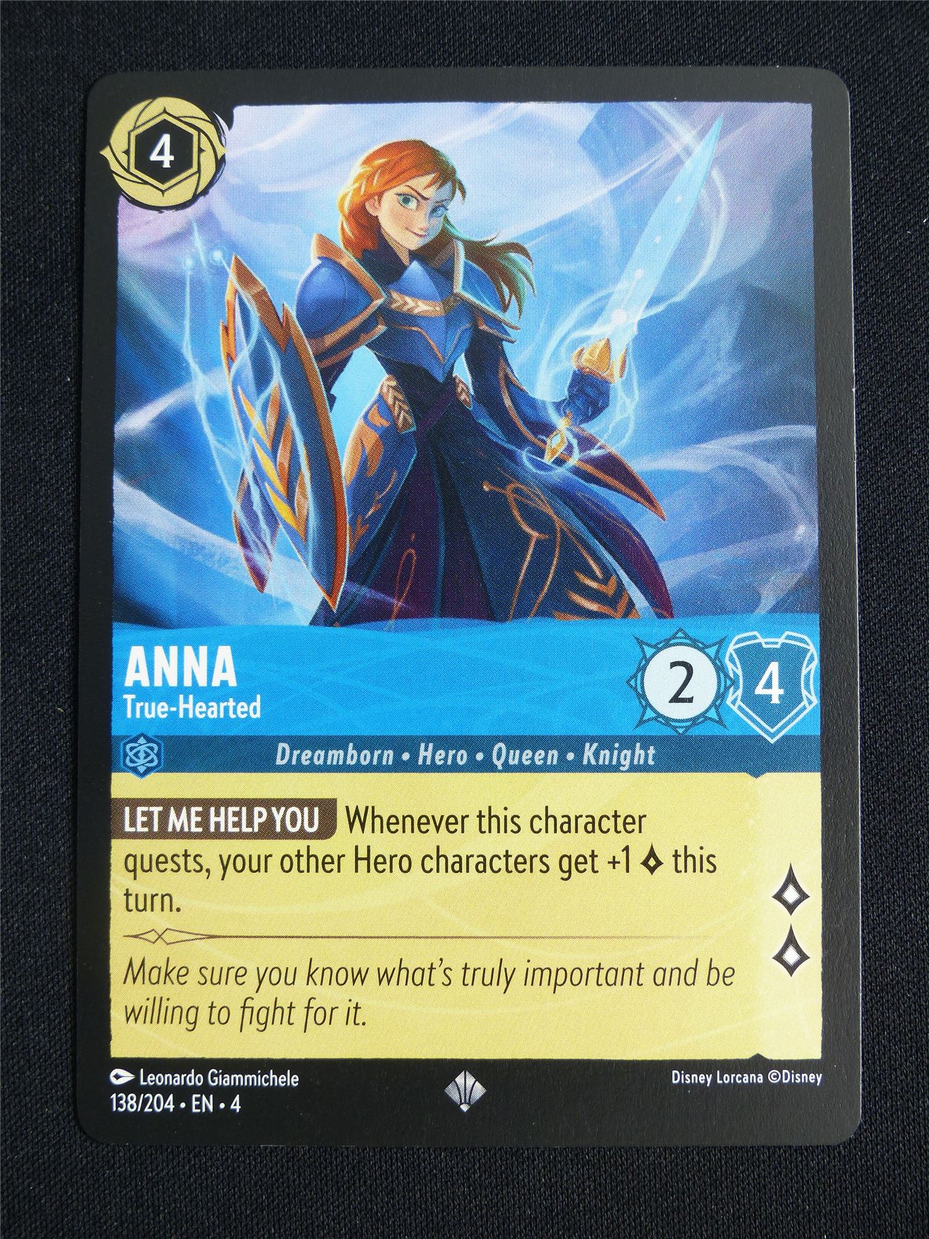 Anna True-Hearted 138/204 - Lorcana Card #5FZ