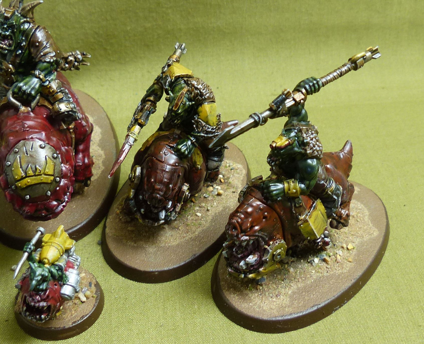Squighog Boyz painted - Orks - Warhammer 40K #1IS