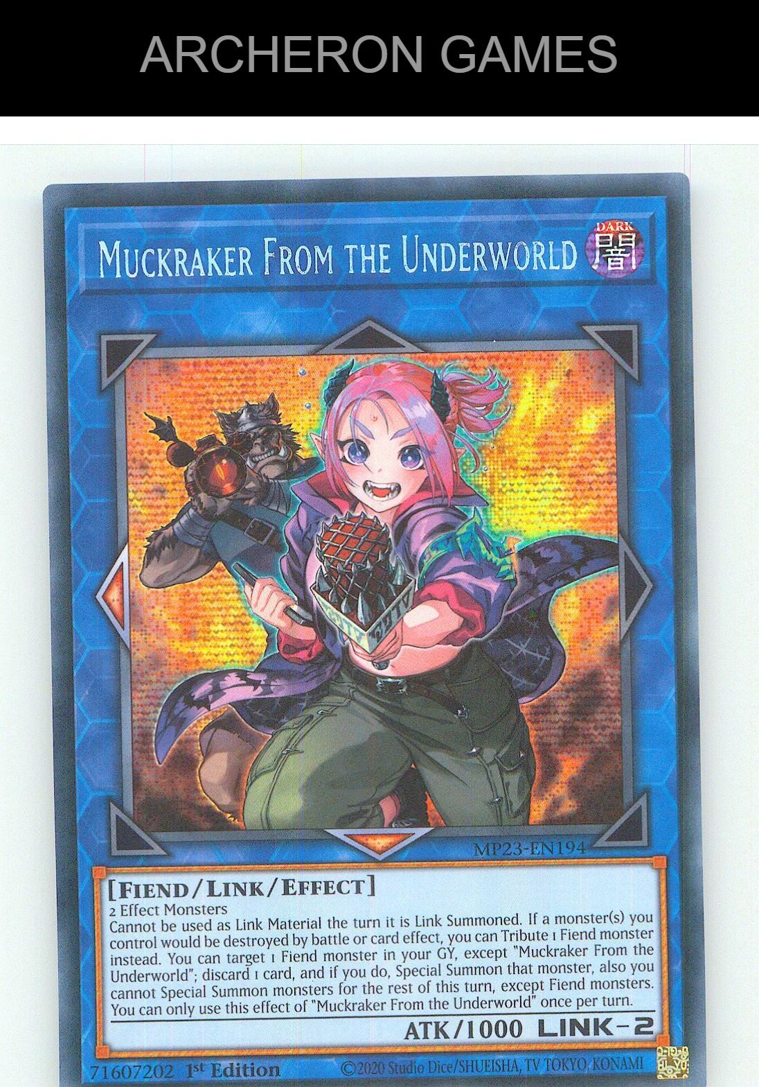 Muckraker From the Underworld Prismatic Secret Rare YUGIOH Card 1st Edition