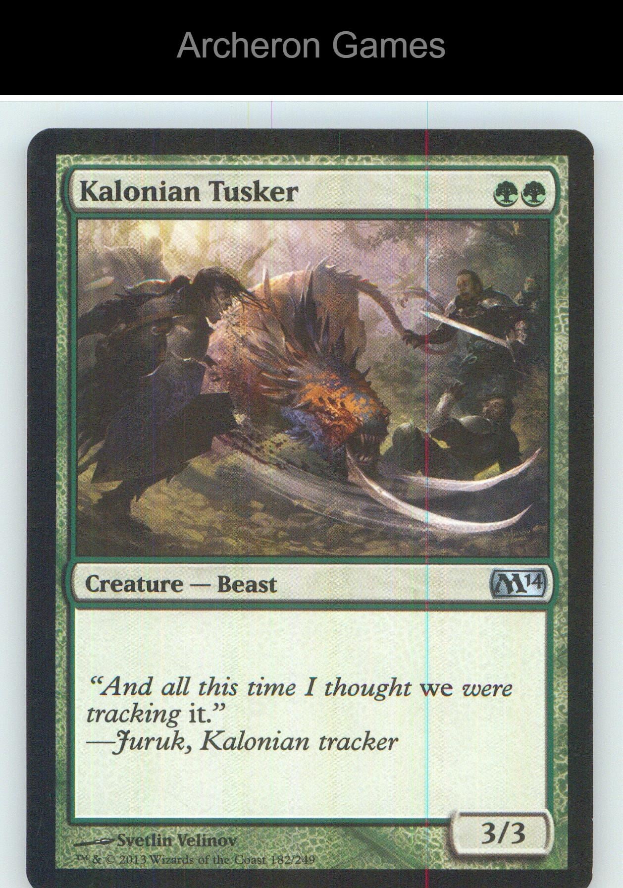 Kalonian Tusker M14 182 UC MTG Card NM/EX+