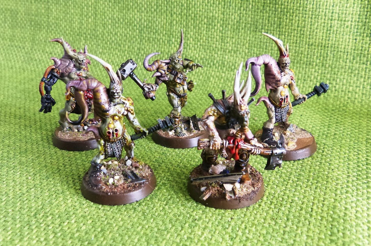 Poxwalkers Painted x 11 Models - Death Guard - Warhammer AoS 40k #E