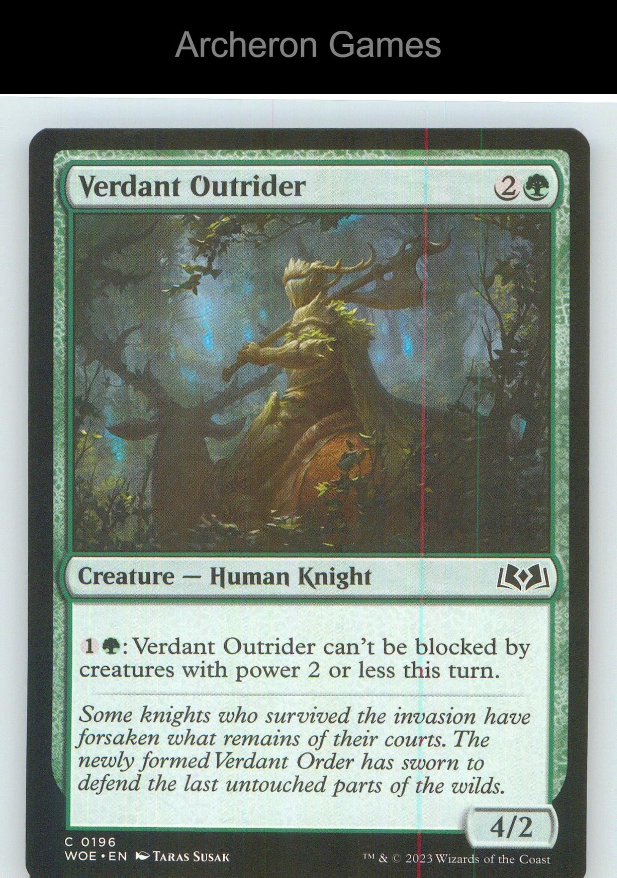 Verdant Outrider WOE 196 C MTG Card NM/EX+