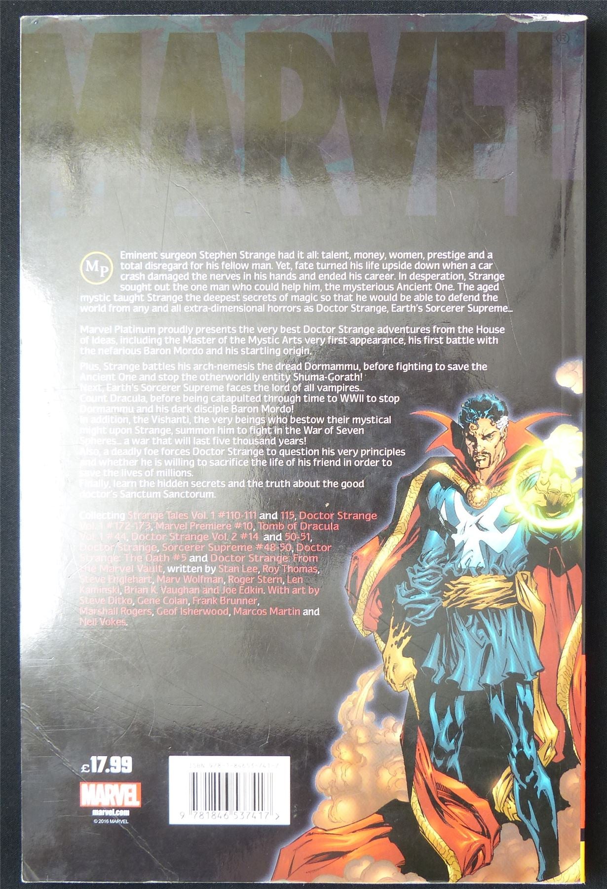 Doctor Strange: Marvel Platinum The Definitive - Marvel Graphic Softback #T9