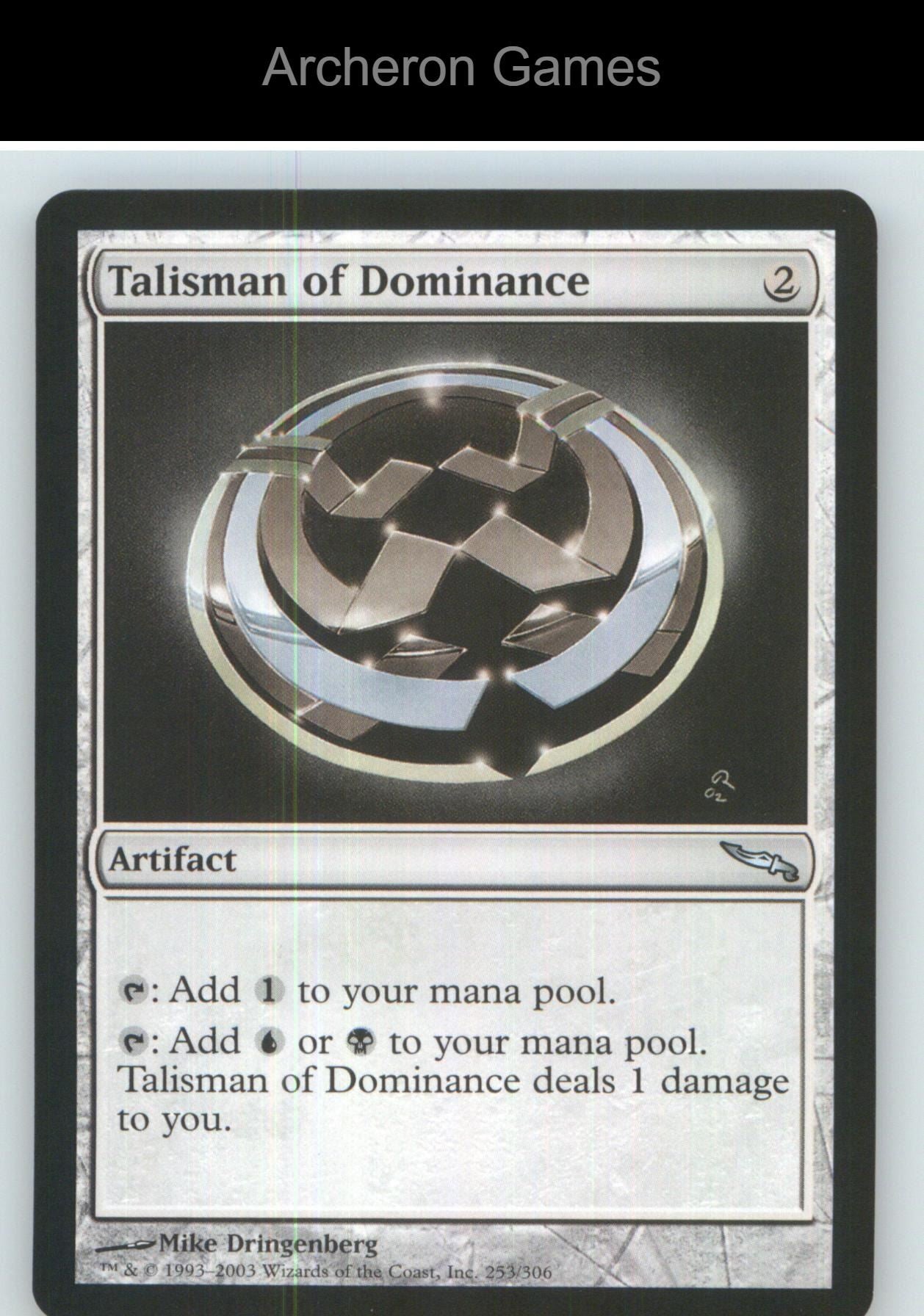 Talisman of Dominance MRD 253 UC MTG Card NM/EX+