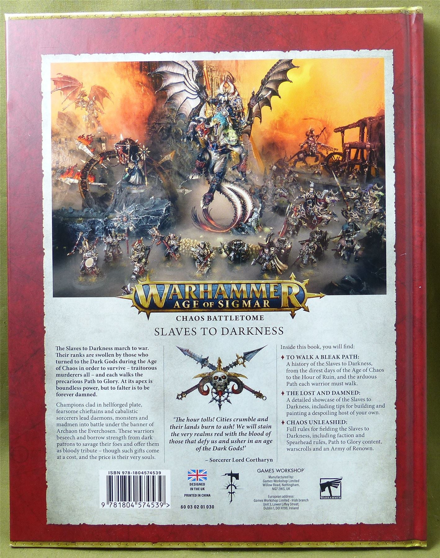 Slaves to Darkness Battletome Hardback - Warhammer AoS #2YJ