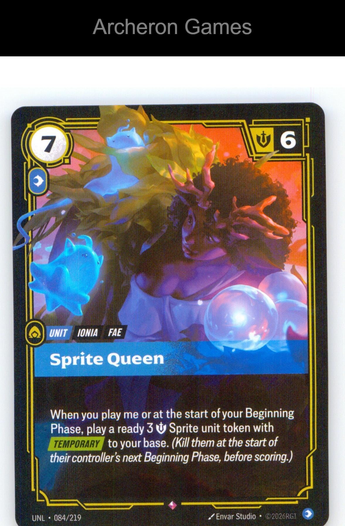 Sprite Queen UNL 084/219 R Unleashed Riftbound Card