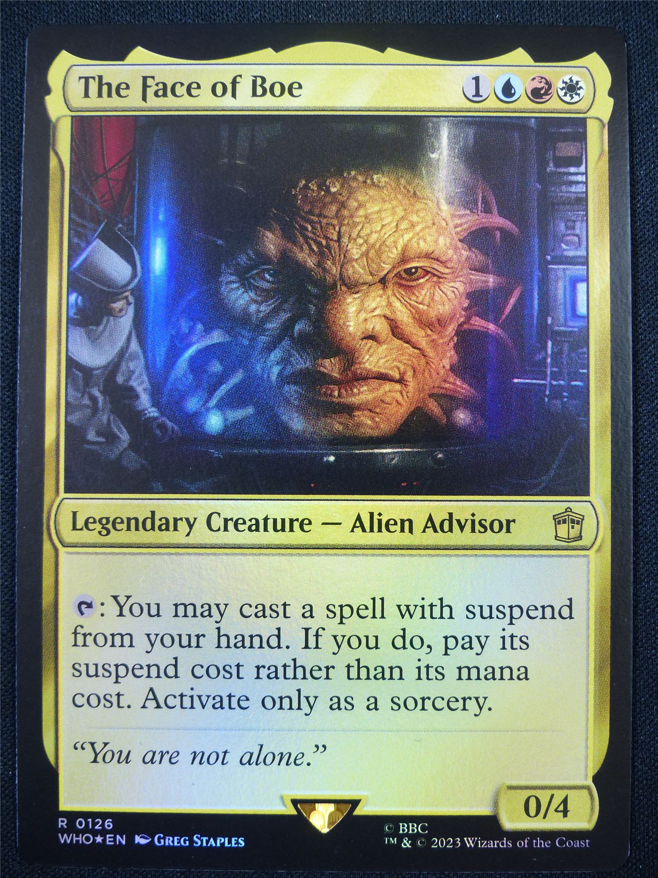The Face of Boe Foil - WHO - Mtg Card #G1