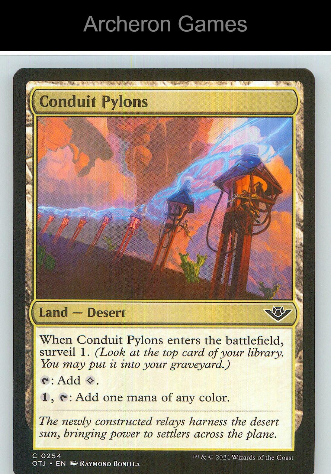 Conduit Pylons OTJ 254 C MTG Card NM/EX+