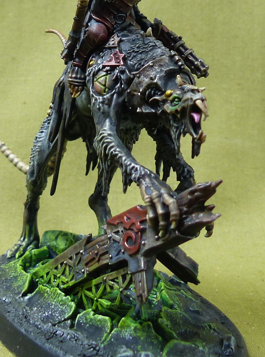 Clawlord on Gnaw-Beast painted - Skaven - Warhammer AoS #QO