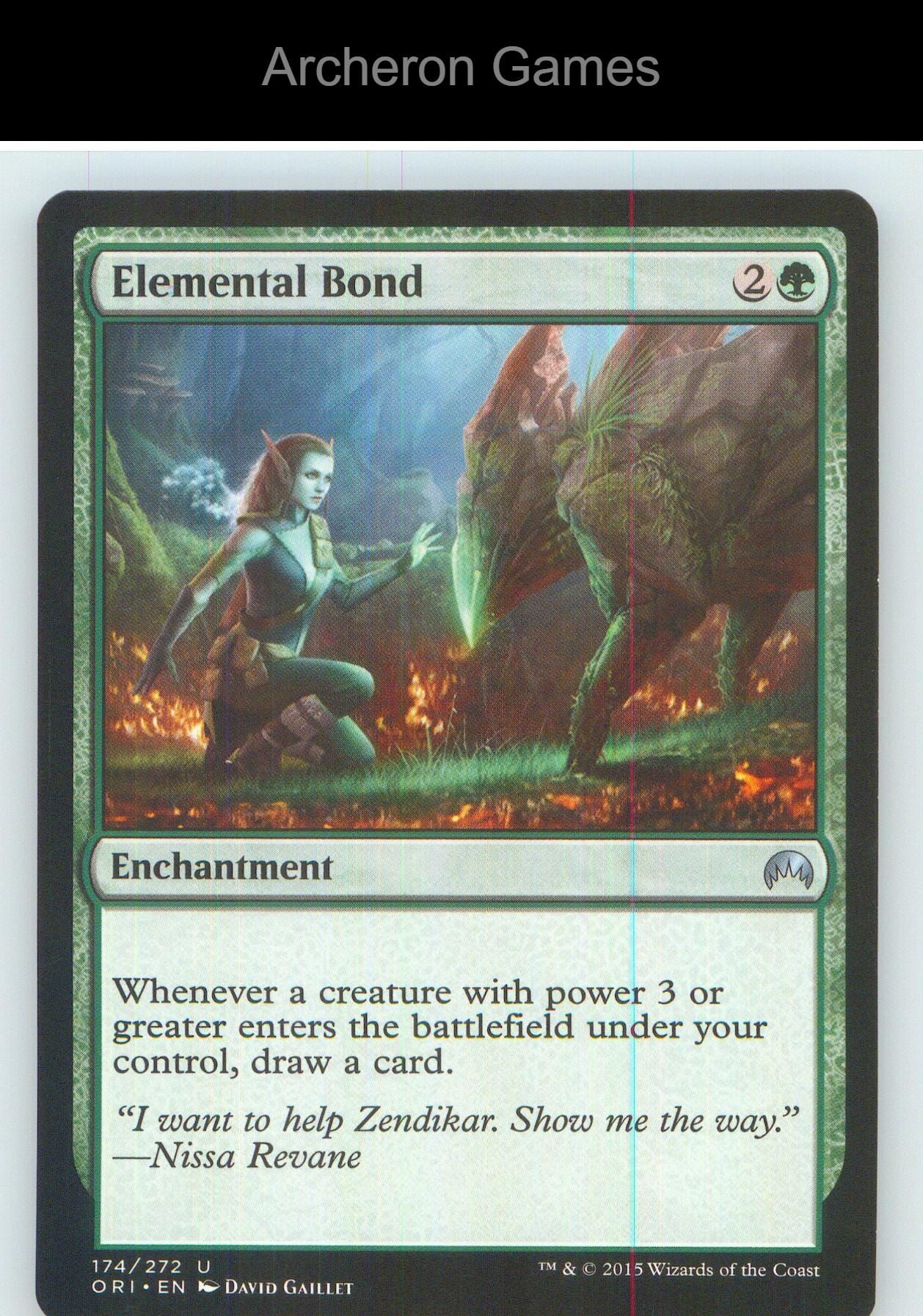 Elemental Bond ORI 174 UC MTG Card NM/EX+