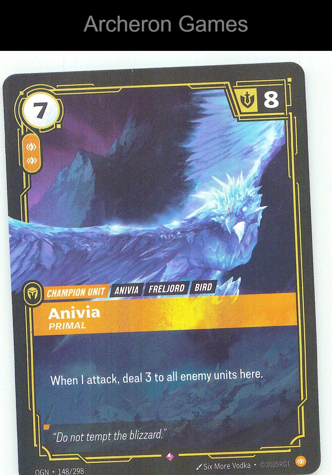 Anivia - Primal OGN 148/298 R Origins Riftbound Card