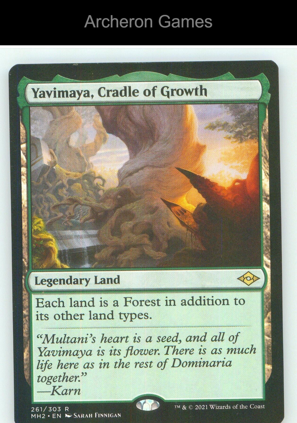Yavimaya, Cradle of Growth MH2 261 R MTG Card NM/EX+