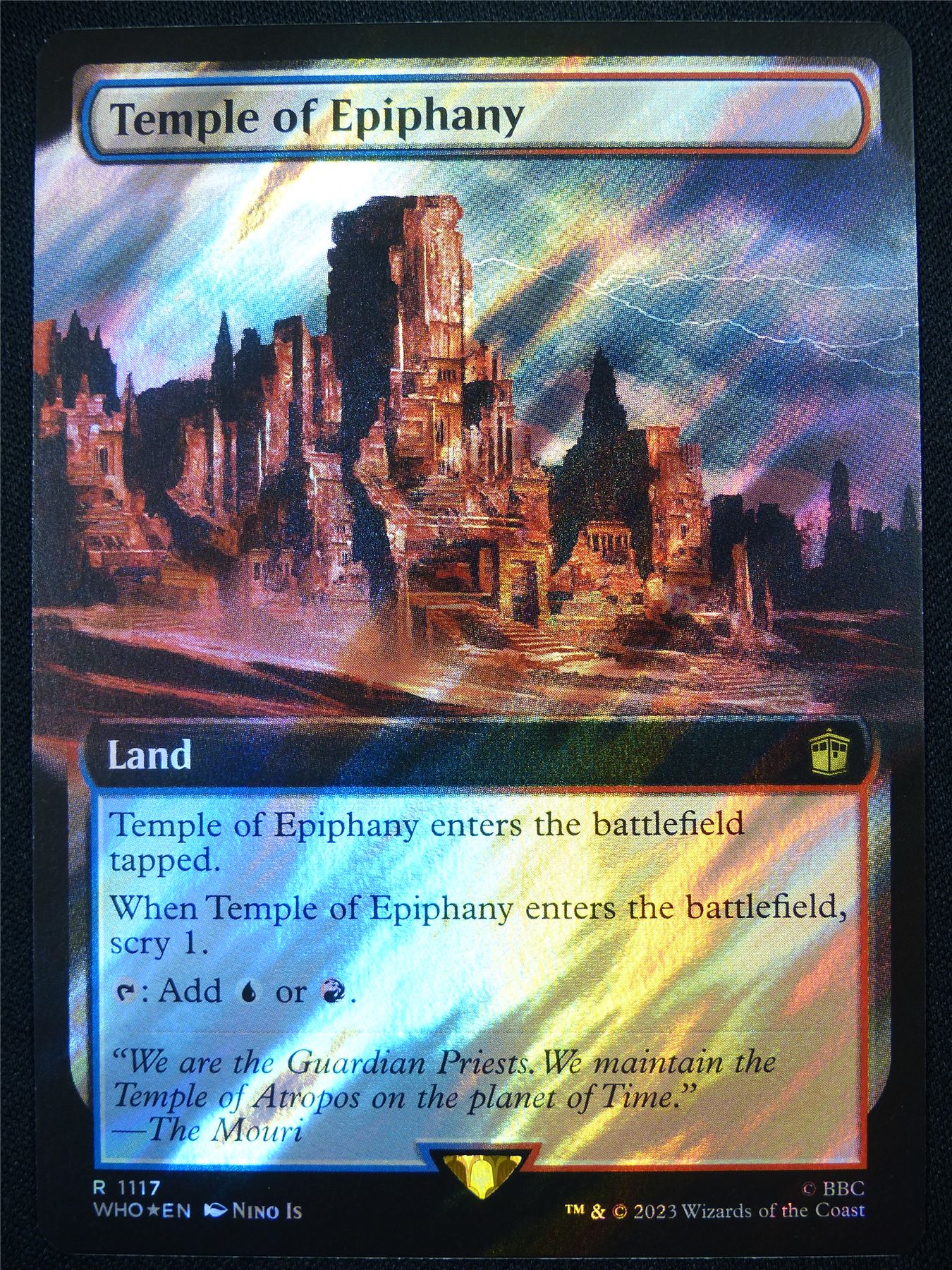 Temple of Epiphany Extended Surge Foil - WHO - Mtg Card #BK