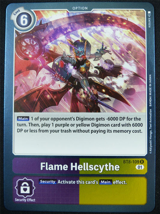 Flame Hellscythe BT8-109 R - Digimon Card #4E1