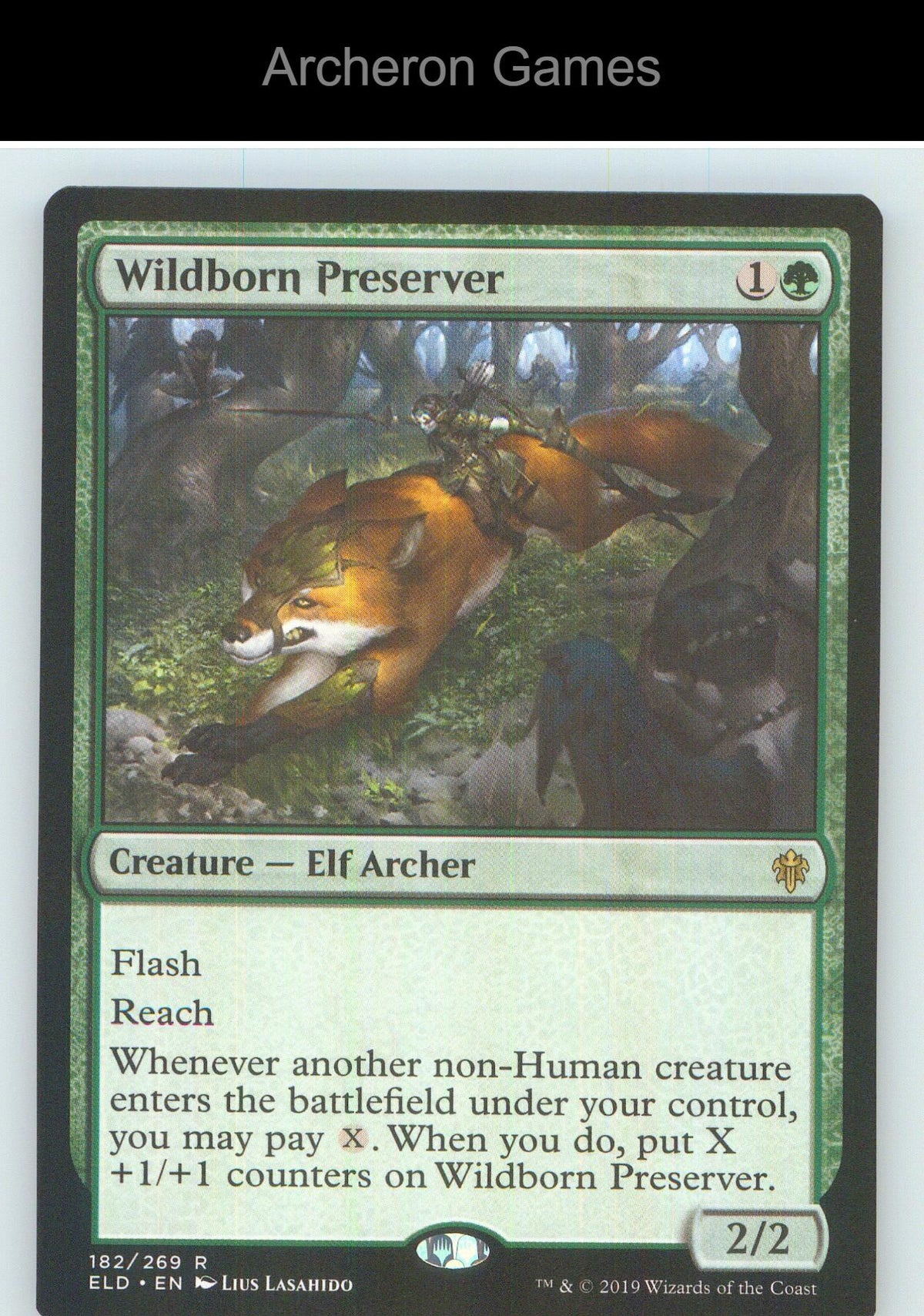 Wildborn Preserver ELD 182 R MTG Card NM/EX+