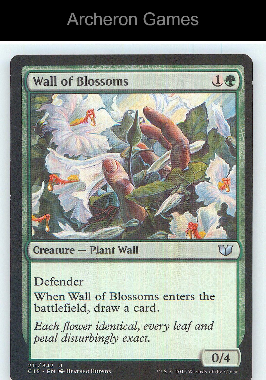 Wall of Blossoms C15 211 UC MTG Card NM/EX+