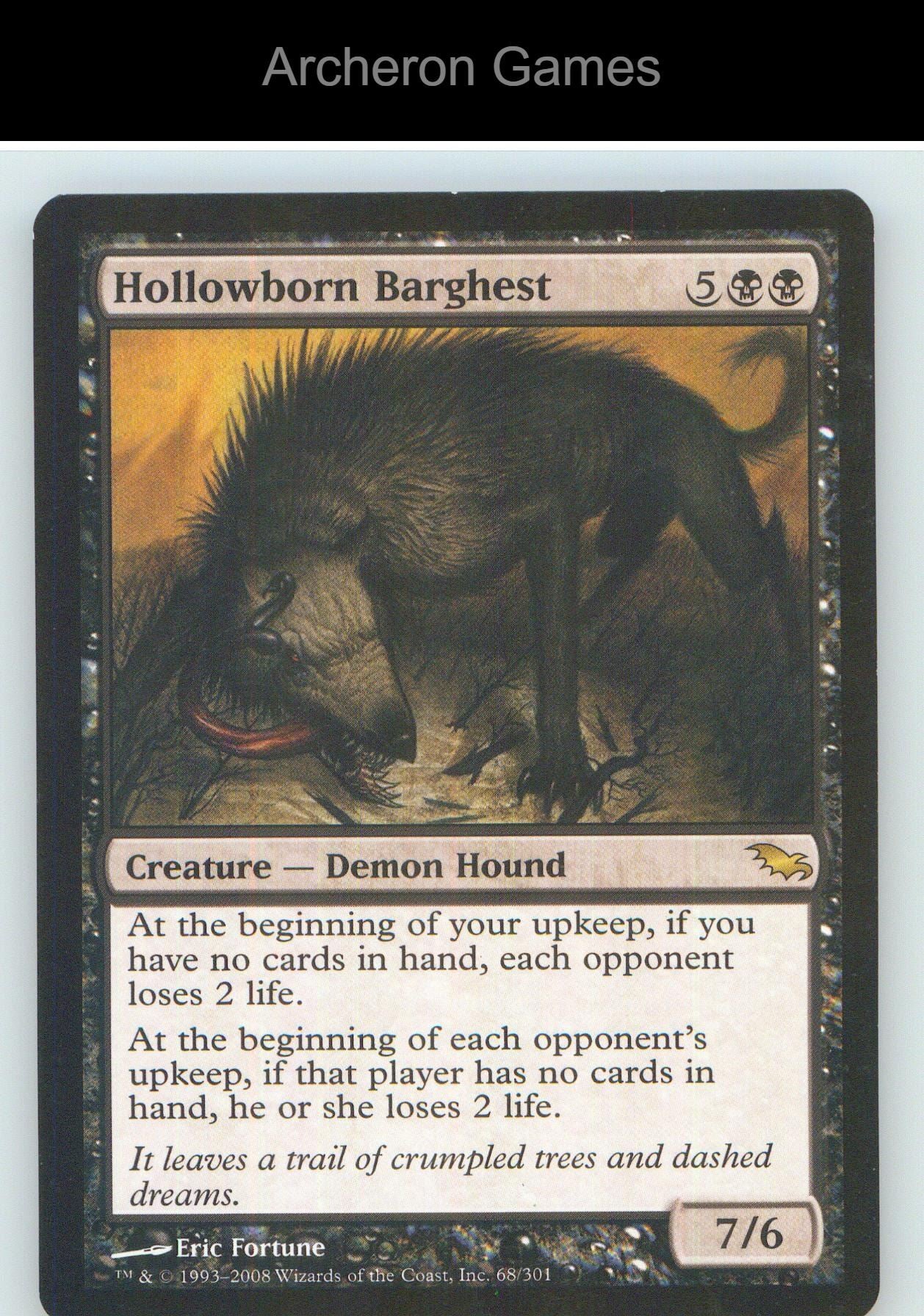 Hollowborn Barghest SHM 68 R MTG Card NM/EX+