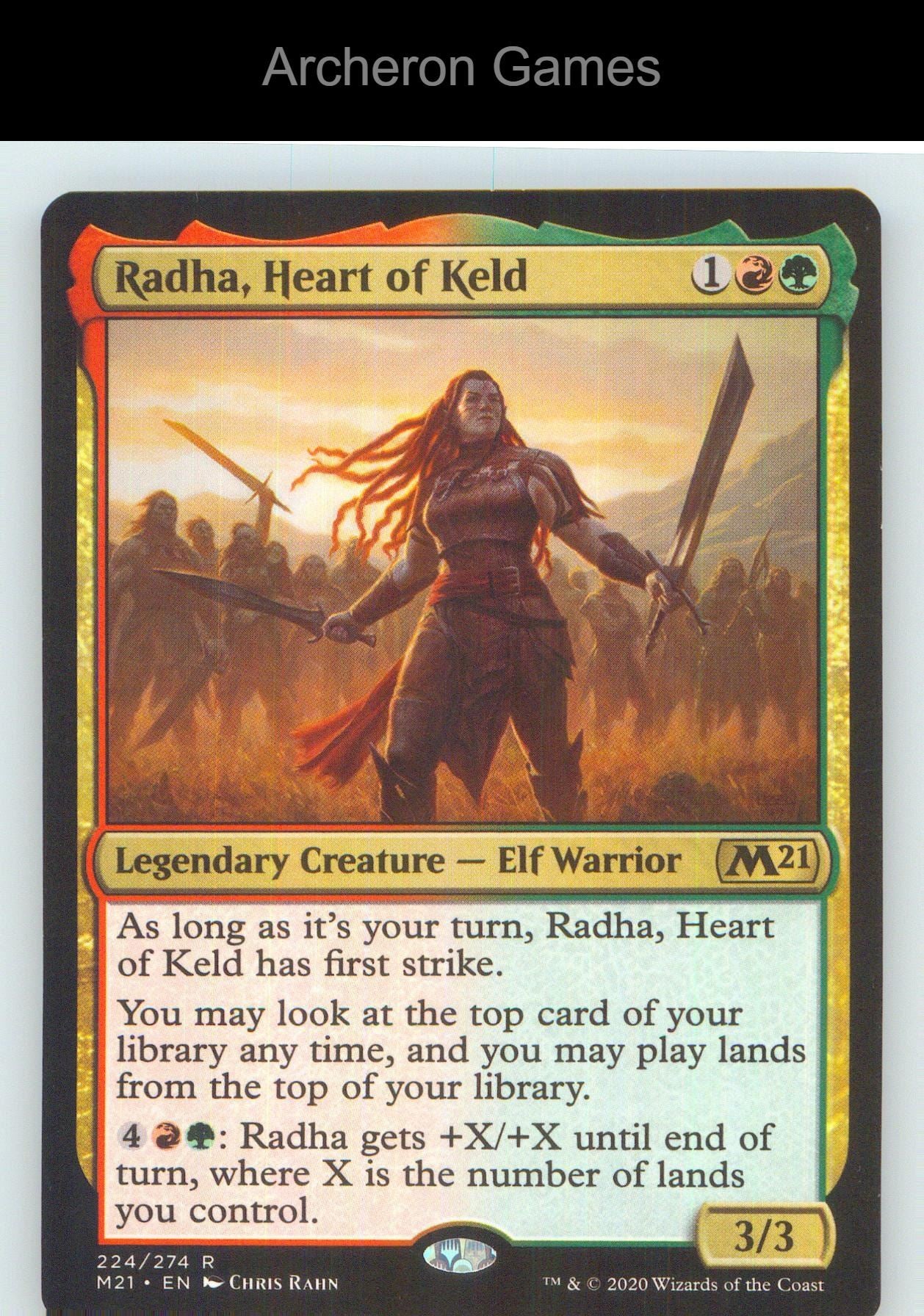 Radha, Heart of Keld M21 224 R MTG Card NM/EX+