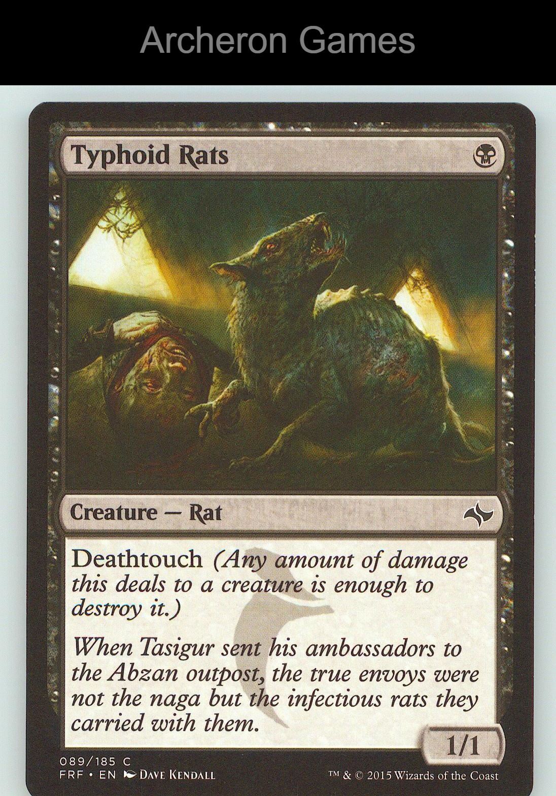 Typhoid Rats FRF 89 C MTG Card NM/EX+