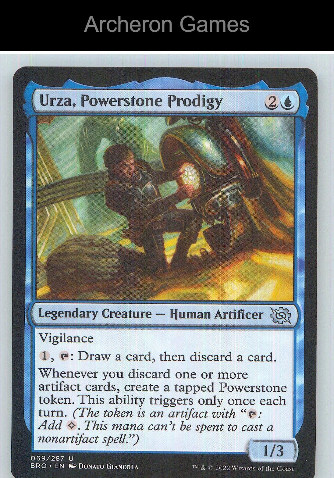 Urza, Powerstone Prodigy BRO 69 UC MTG Card NM/EX+