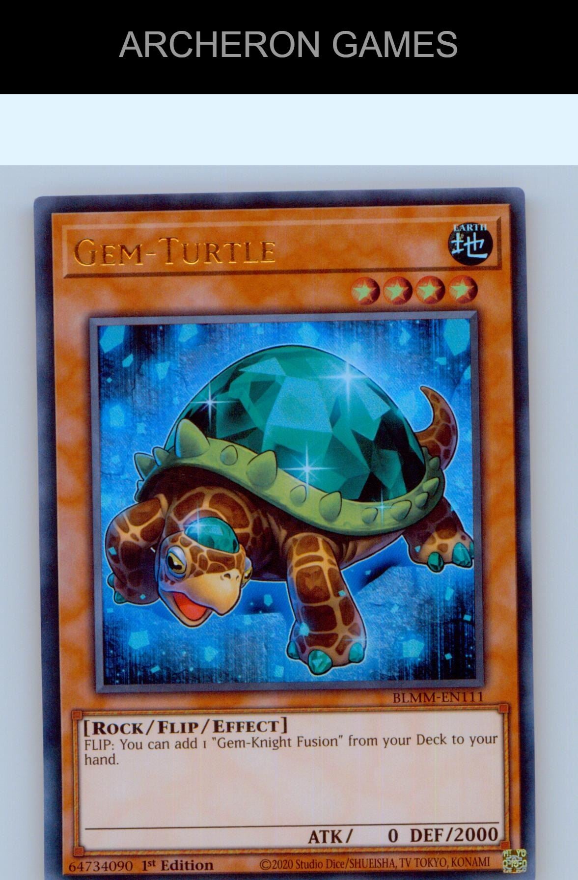 Gem-Turtle Ultra Rare YUGIOH Card 1st Edition