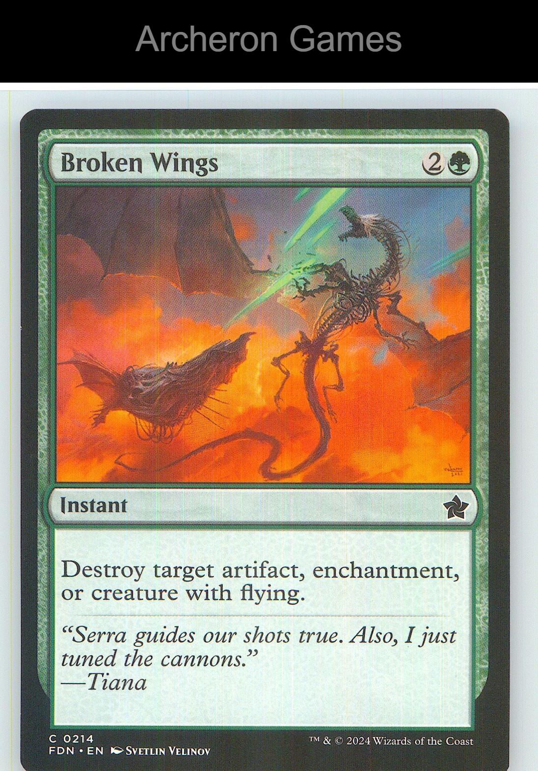 Broken Wings FDN 214 C MTG Card NM/EX+