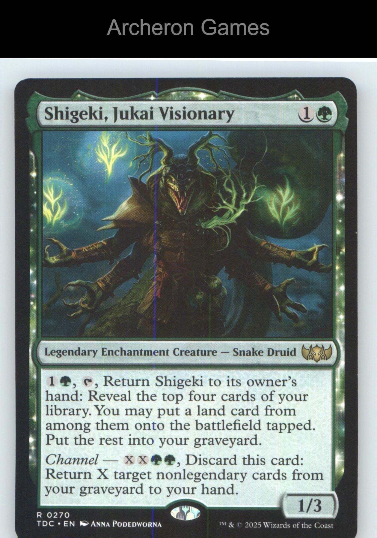 Shigeki, Jukai Visionary TDC 270 R MTG Card NM/EX+
