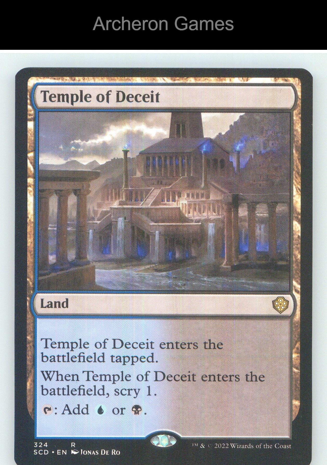 Temple of Deceit SCD 324 R MTG Card NM/EX+