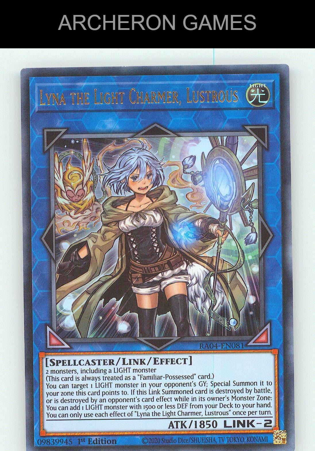 Lyna the Light Charmer, Lustrous (PUR) YUGIOH Card 1st Edition