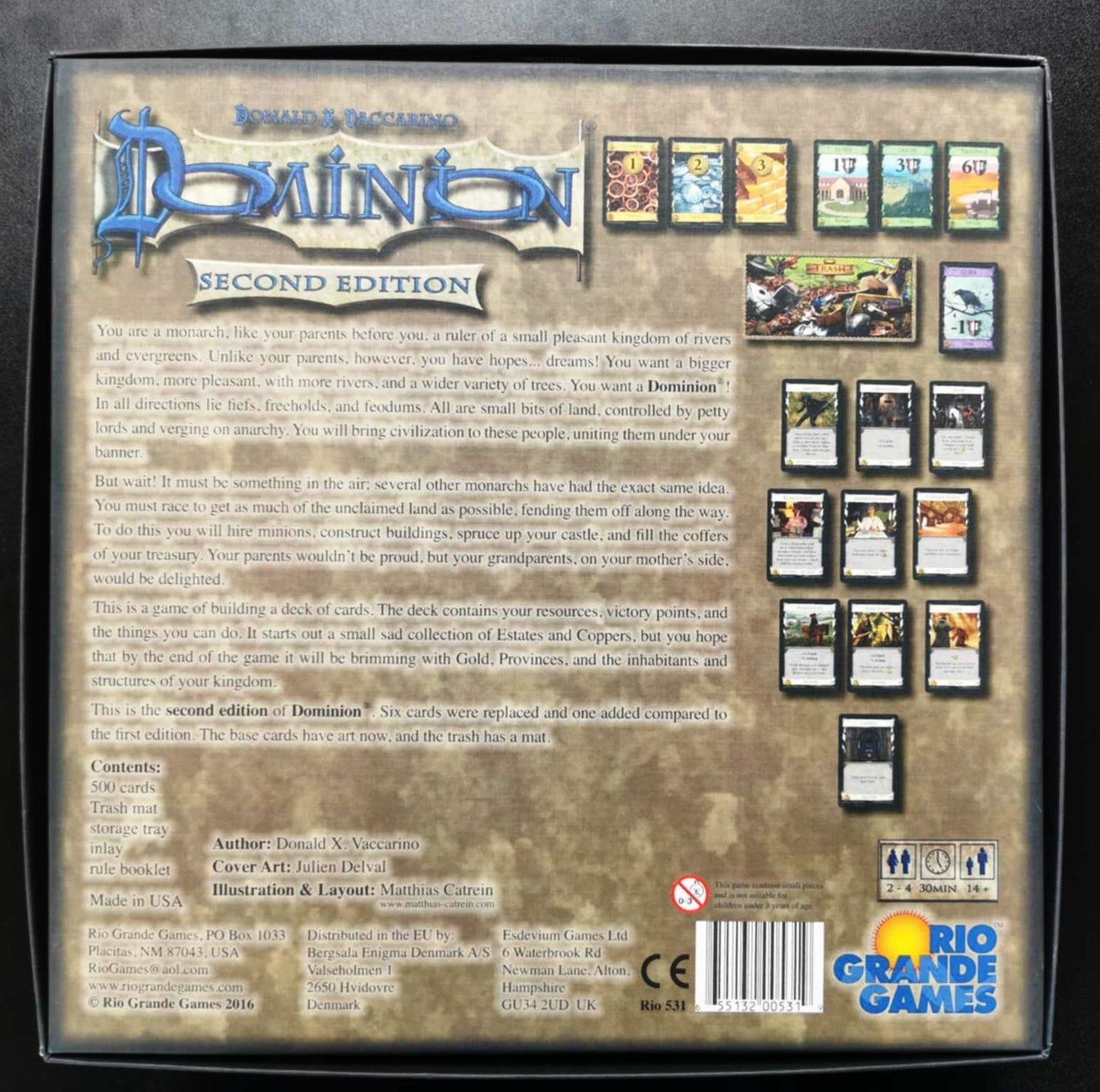 Dominion Second Edition - Rio Grandes Board Game #1YC