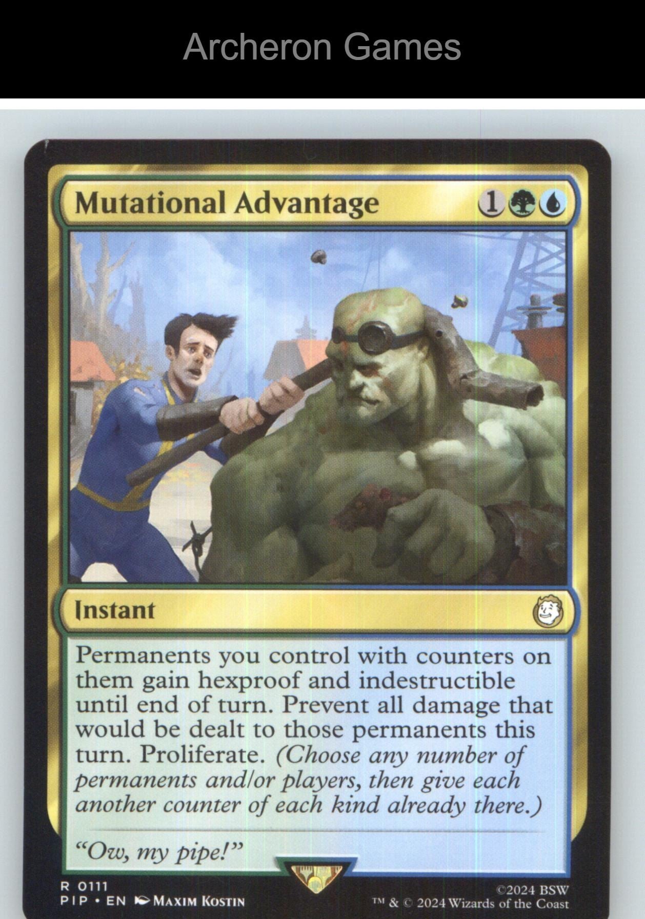 Mutational Advantage PIP 111 R MTG Card NM/EX+