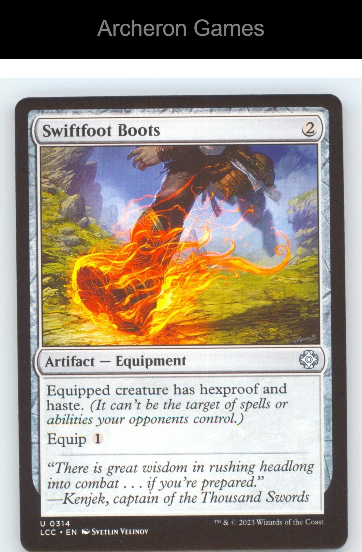 Swiftfoot Boots LCC 314 UC MTG Card Commander: The Lost Caverns of Ixalan