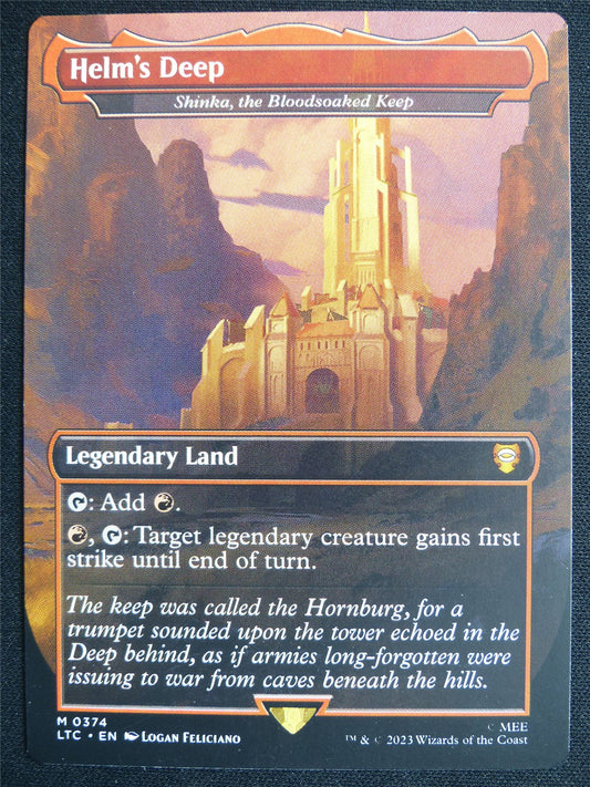 Helm's Deep / Shinko the Bloodsoaked Keep Borderless - 20 - Mtg Card #4J9