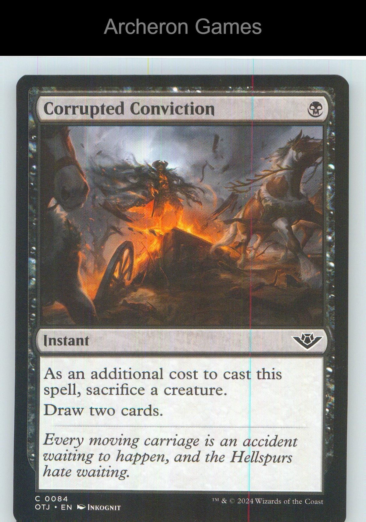 Corrupted Conviction OTJ 84 C MTG Card NM/EX+