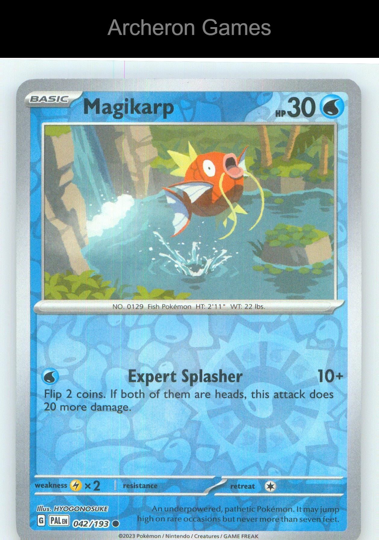Pokemon Card Magikarp PAL 042/193 C Paldea Evolved Reverse Holo