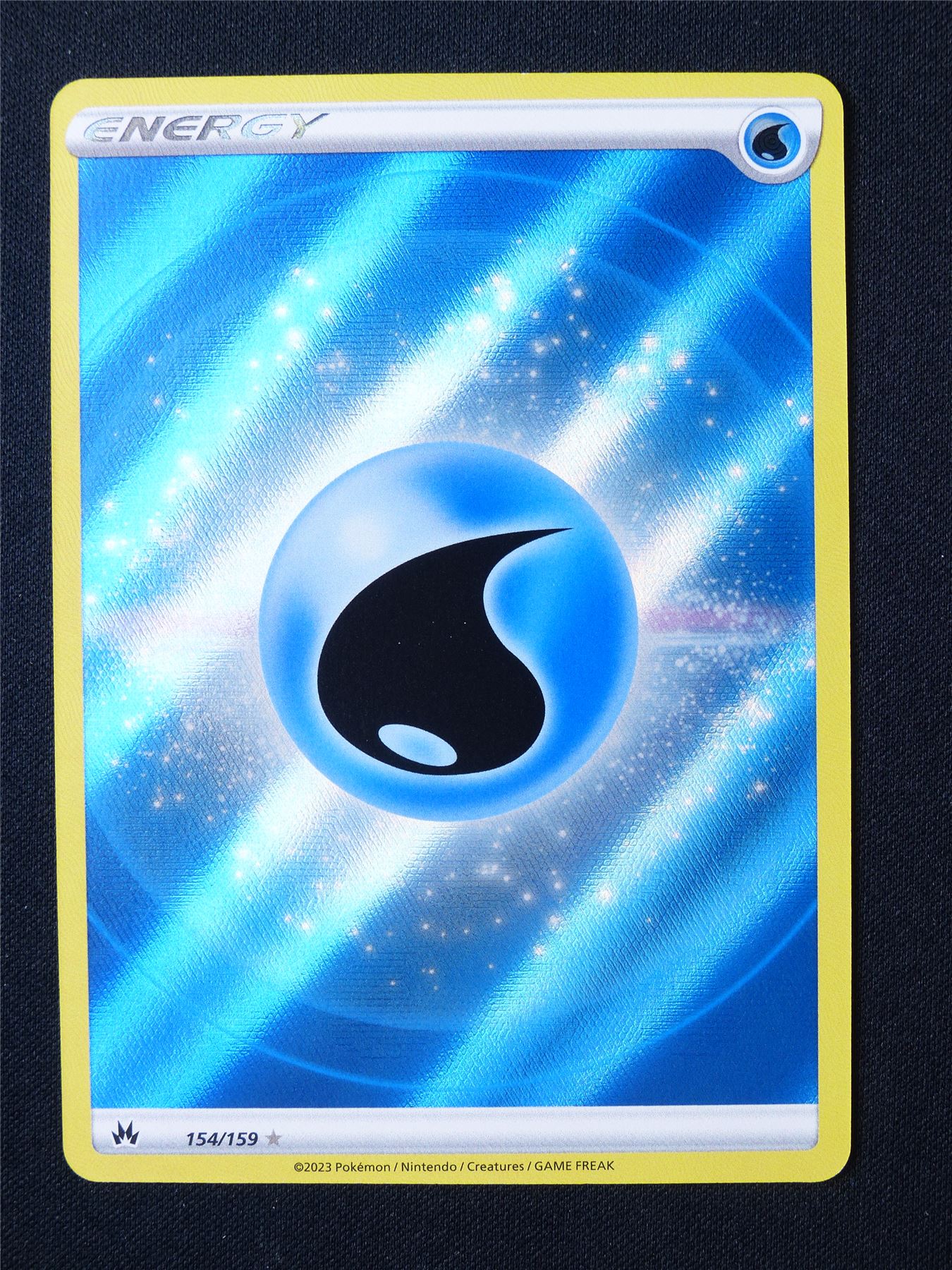 Basic Water Energy 154/149 Textured Holo - Pokemon Card #6KL