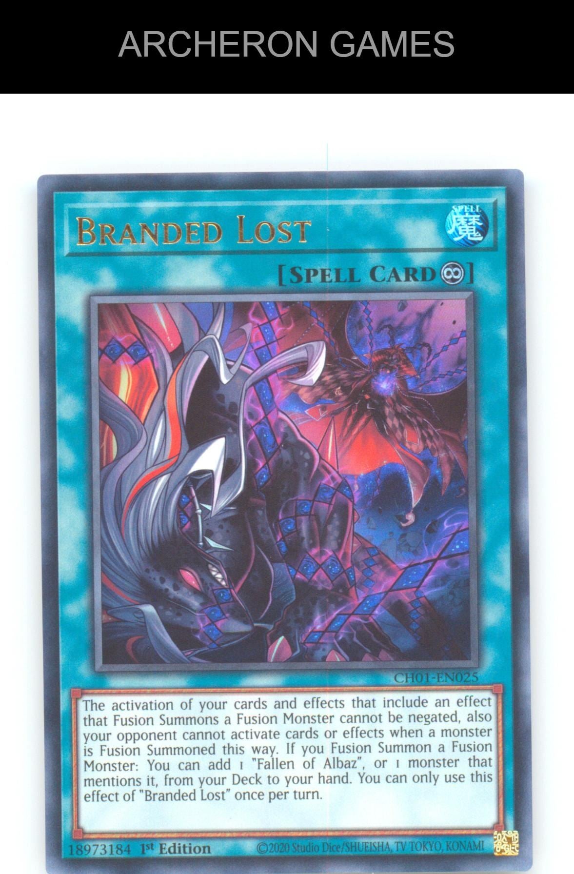 Branded Lost Ultra Rare YUGIOH Card 1st Edition