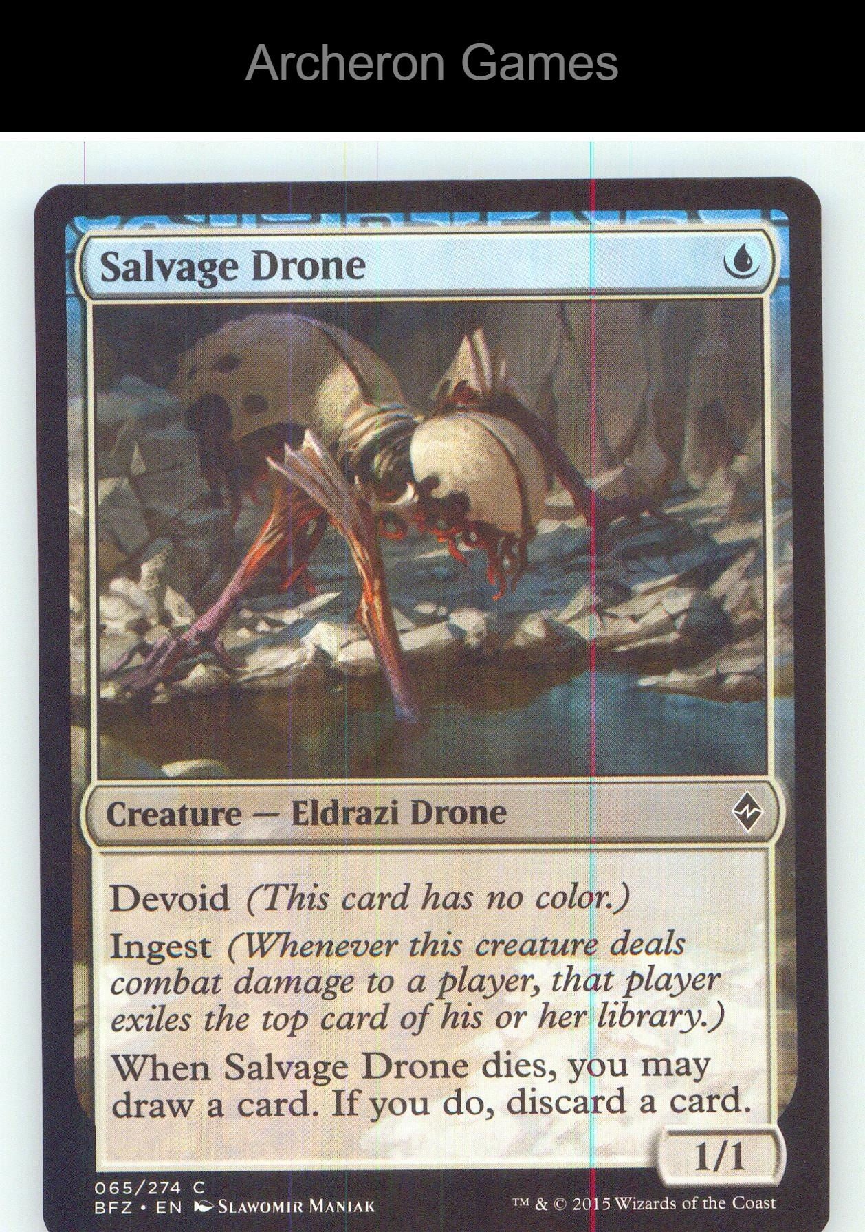 Salvage Drone BFZ 65 C MTG Card NM/EX+