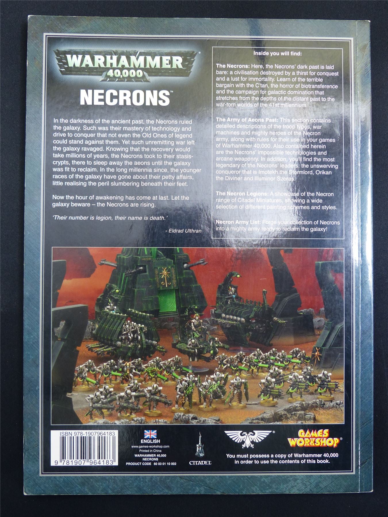 Necrons 5th Edition Codex - Warhammer 40000 Softback #2PI