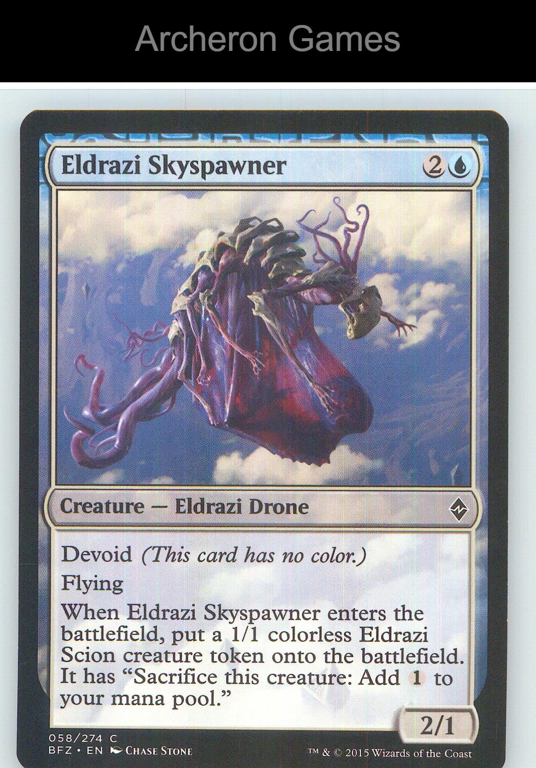 Eldrazi Skyspawner BFZ 58 C MTG Card NM/EX+