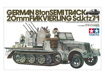 German Half-Track 20mm
Flakvierling Sd.Kfz.7/1 1:35 Tracked Vehicles 1939-1945 - World War II TAMIYA #2T